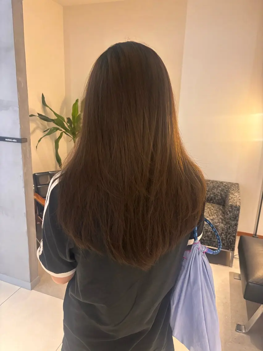 ロング カラー 透明感カラー 髪質改善 レイヤーカット 似合わせカット カット ヘアカラー トリートメント RABU /髪質改善 伏見/ヘアケアサロンのヘアスタイル