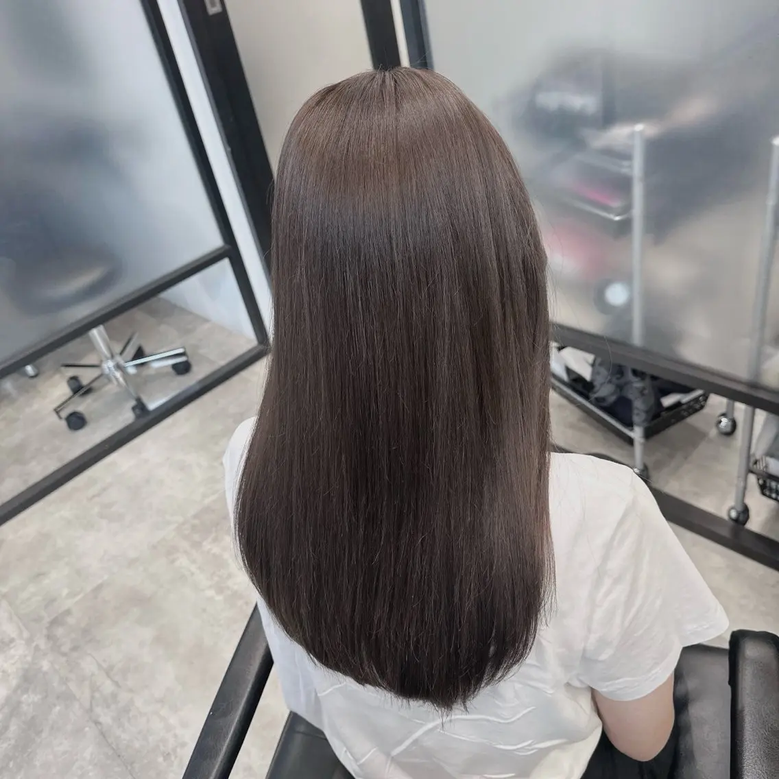 セミロング カラー ヘアアレンジ ヘアカラー トリートメント ダブルカラー｜ なおき｜池袋美容師のヘアスタイル