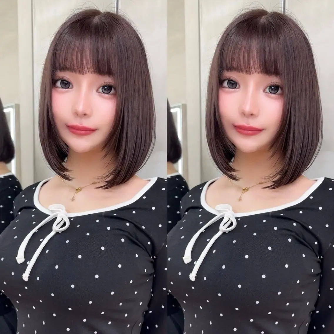 ミディアム カラー ベージュカラー ブリーチ 透明感カラー ブリーチなしカラー 髪質改善 カット ヘアカラー 縮毛矯正 トリートメント ✨髪質改善特化✨副 店長椎葉信乃介のヘアスタイル