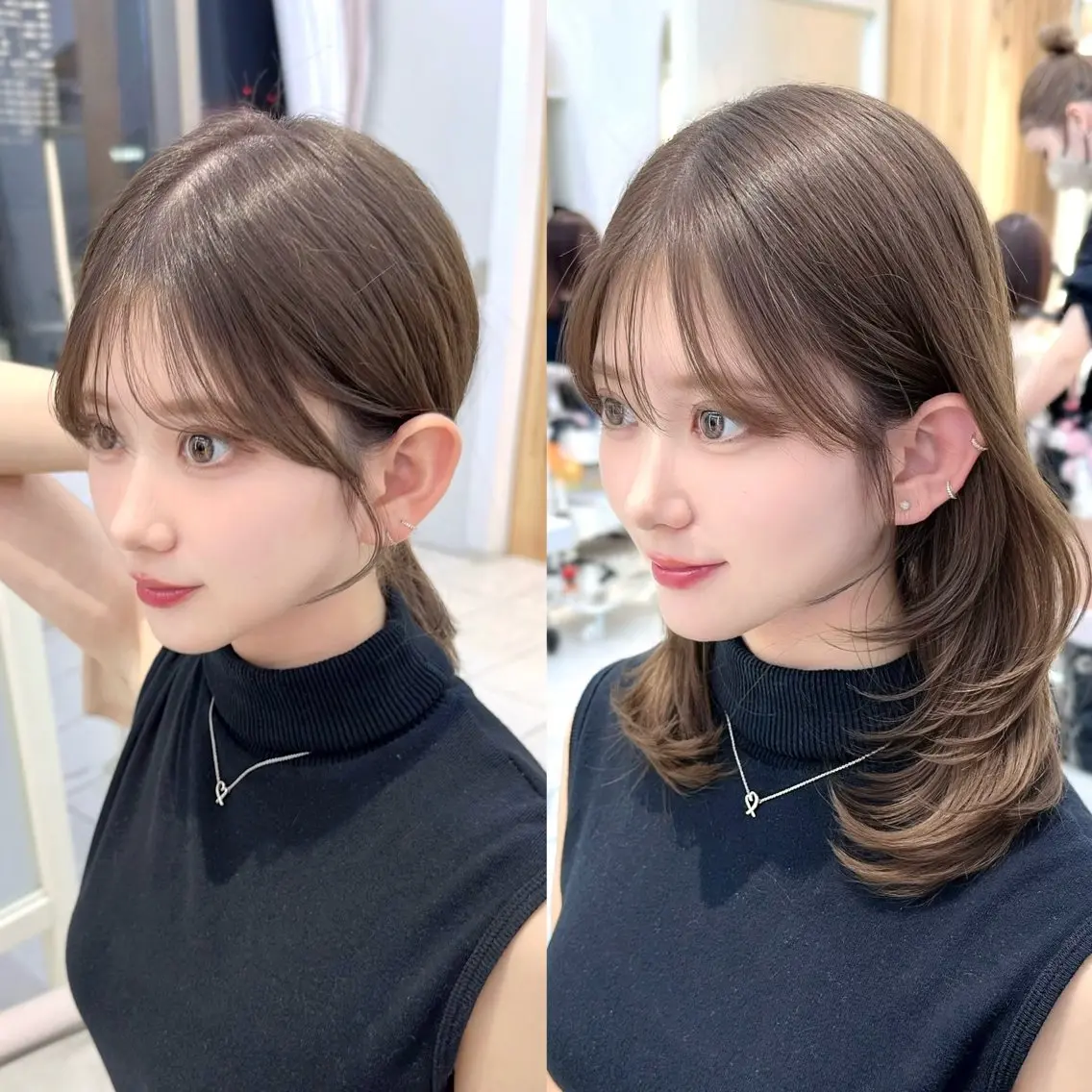 ミディアム カット ヘアカラー トリートメント 市原 大翼のヘアスタイル