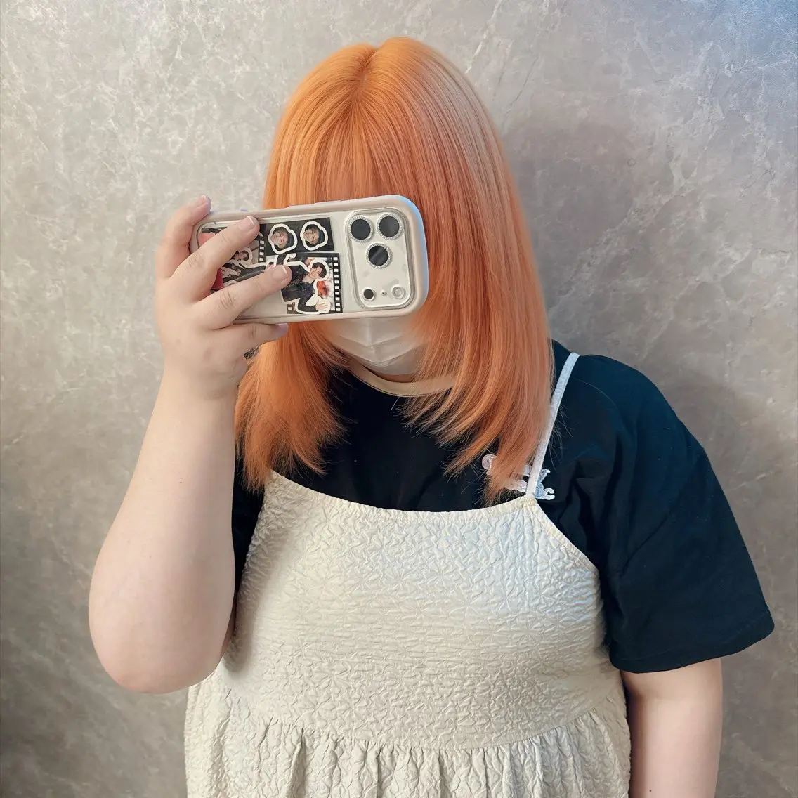 ロング カラー ブリーチ ケアブリーチ オレンジ ヘアカラー トリートメント ブリーチの神 KYONのその他イメージ