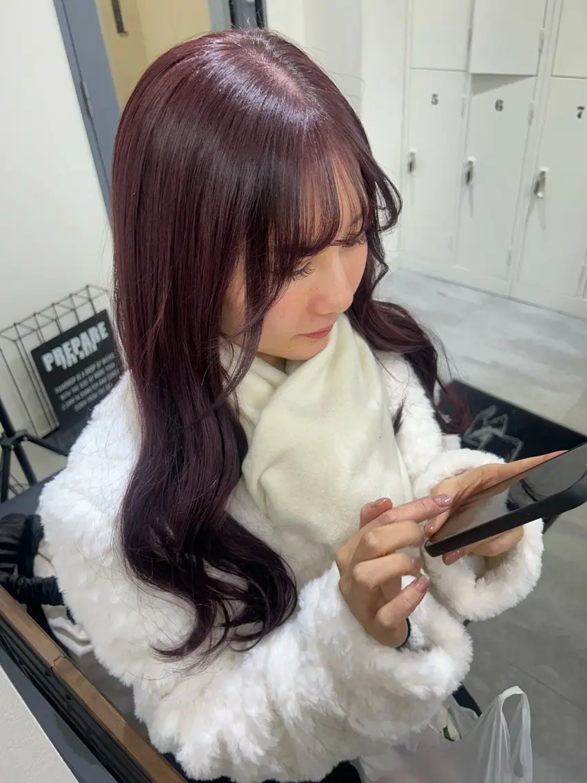 ロング SAKI🎀NEXT 池袋/韓国風カラーのヘアスタイル