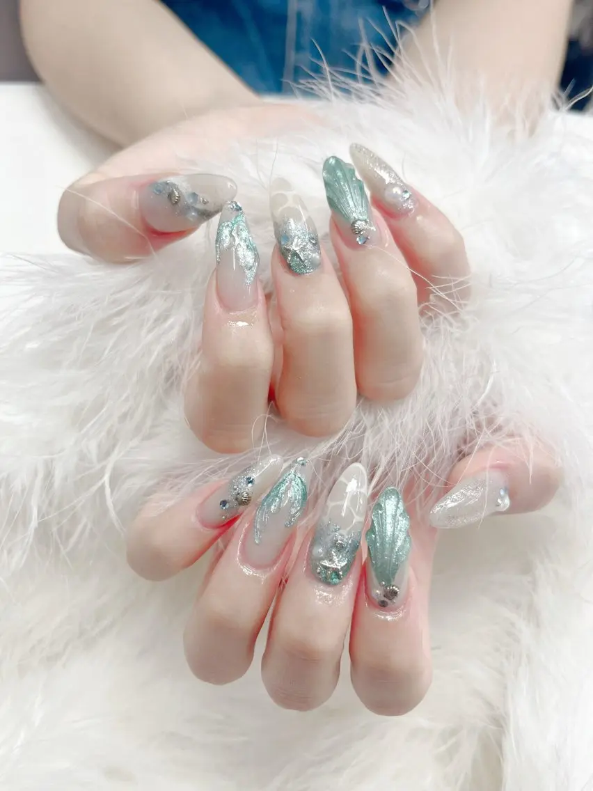 ネイル ロングネイル ハンドネイル NailSalon CutiePutiのネイルデザイン