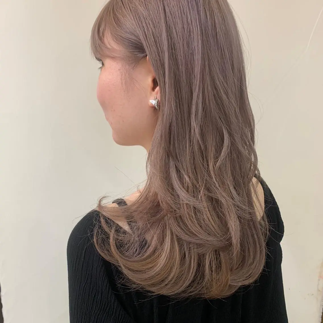 セミロング 🌕透明感カラー @ENTER大名のヘアスタイル