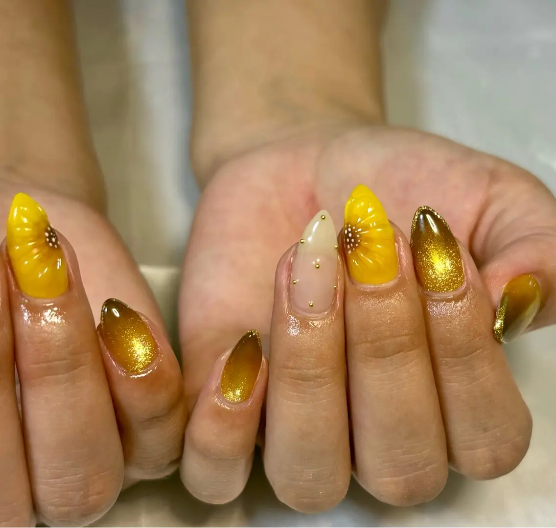 ネイル アートネイル クリアネイル マグネットネイル ぷっくりネイル nail salon geeのネイルデザイン