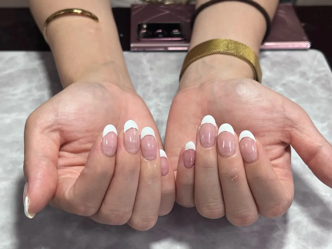 フレンチネイル🩷（オフなし）🖐️の写真