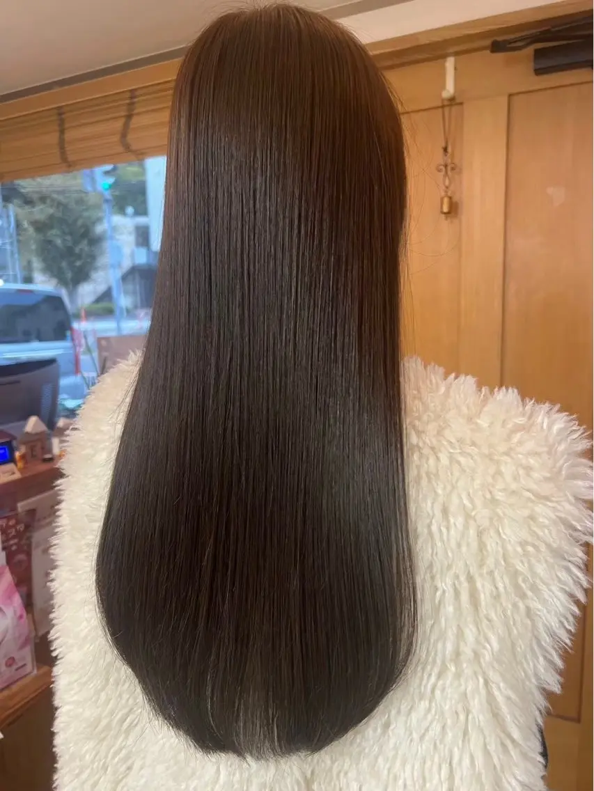 ロング 縮毛矯正 Chura𓂃🕊 モデル募集中のヘアスタイル
