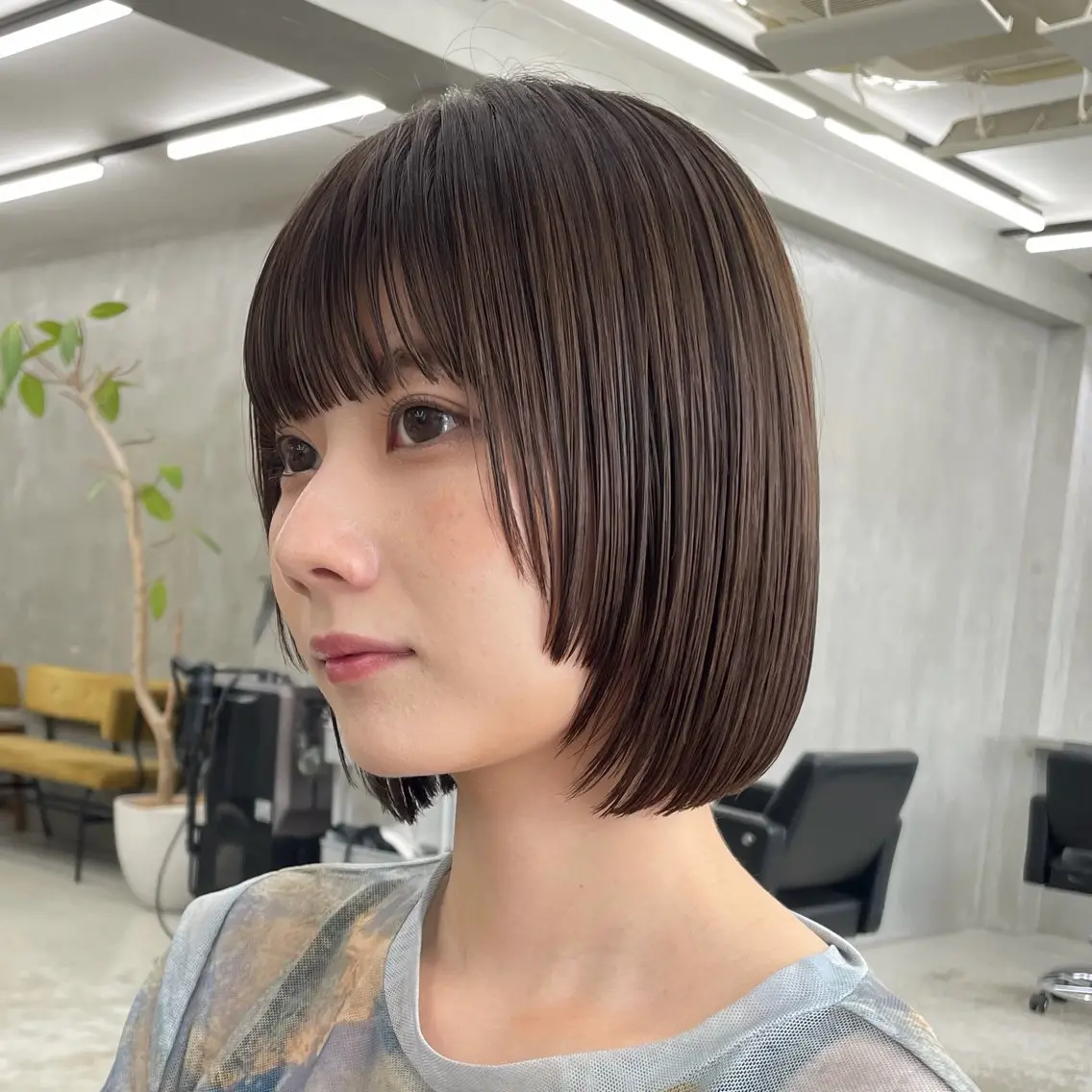 ショート カラー ボブ カット ヘアカラー トリートメント 👑ボブはお任せ ミヤノ👑のヘアスタイル
