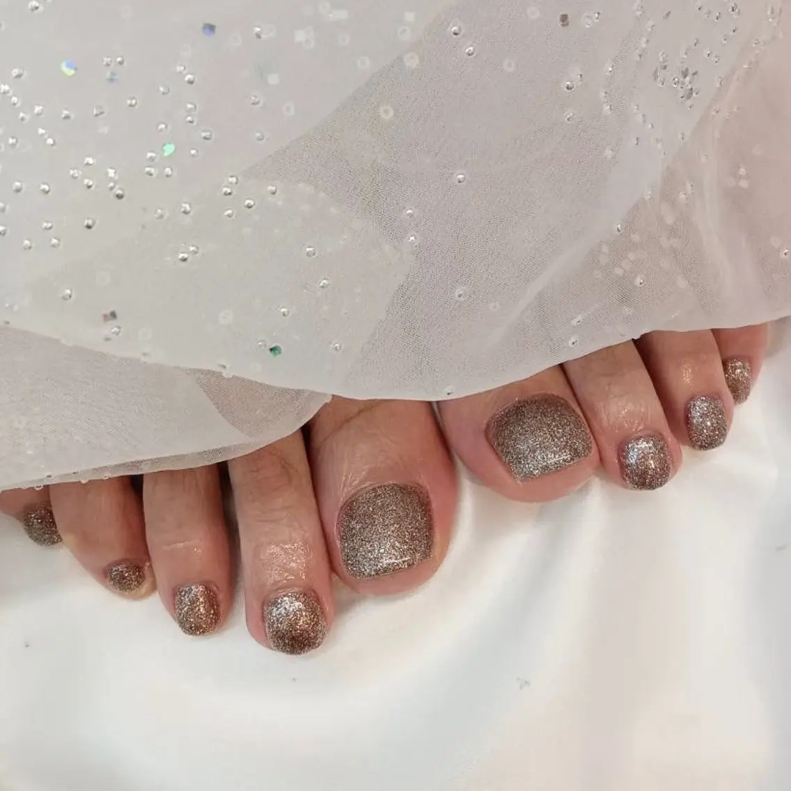 ご新規さま限定　💫〈オフ込み〉フット👣ワンカラー・グラデーション・ラメグラデーションの写真