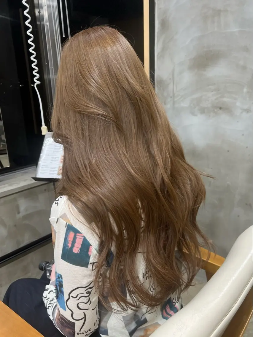ロング カラー カット ヘアカラー トリートメント レイヤーカット/髪質 改善/希帆 kihoのヘアスタイル