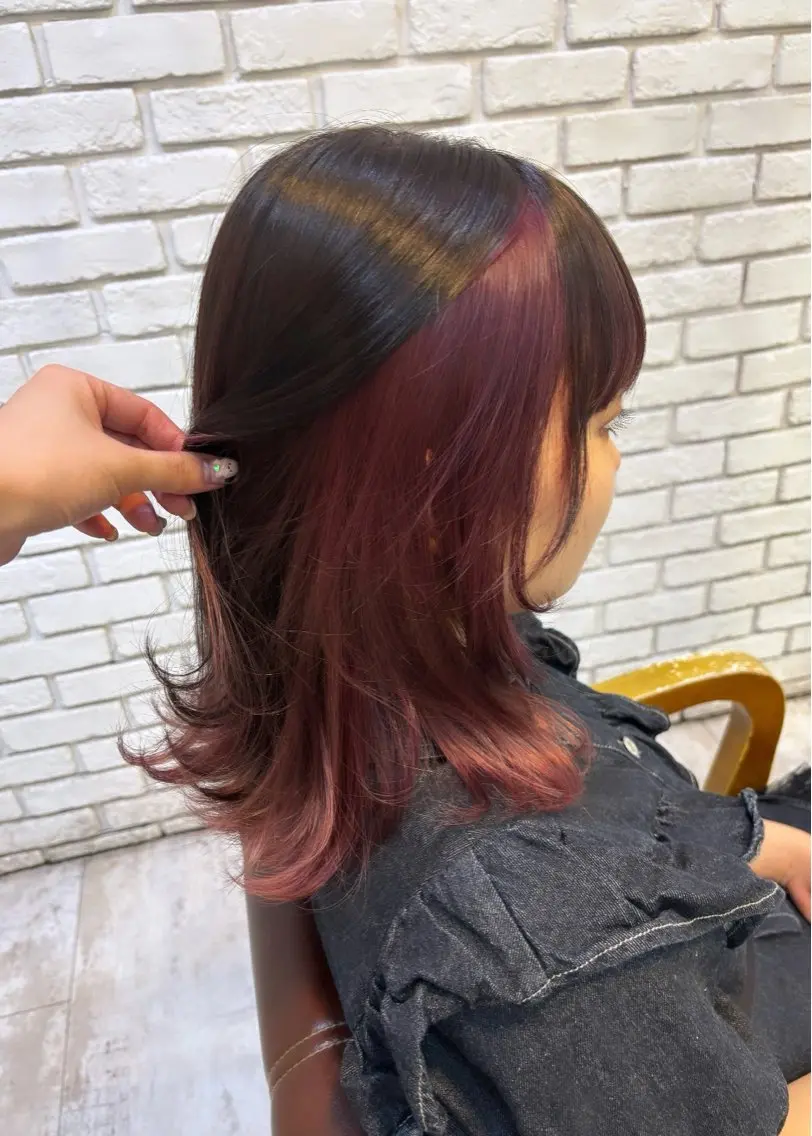 ミディアム ヘアカラー 🪼艶カラー🪼 田口彩香のヘアスタイル