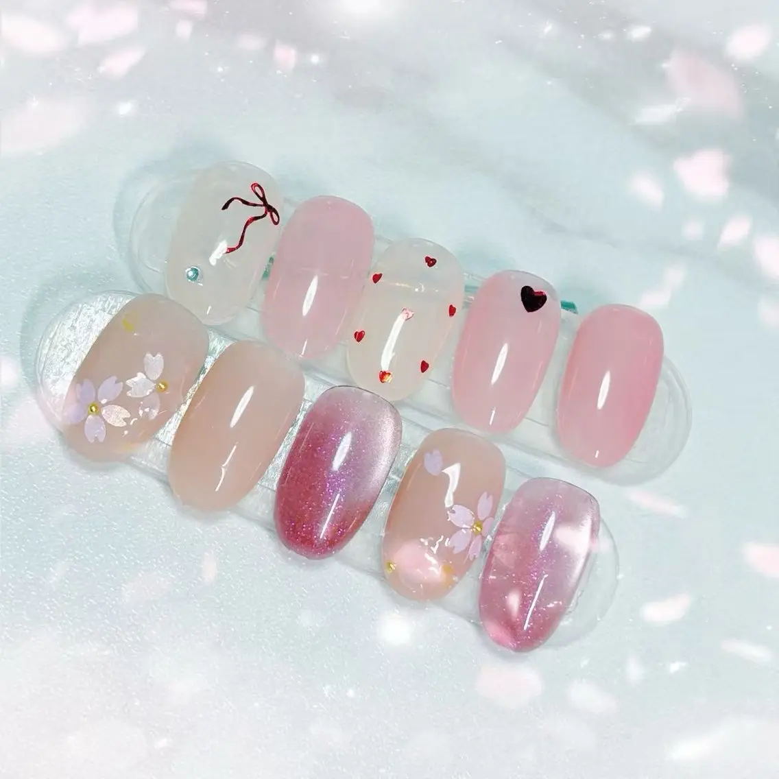 ネイル アートネイル べっ甲ネイル チークネイル 桜ネイル 成人式 For you. Nail Salonのネイルデザイン