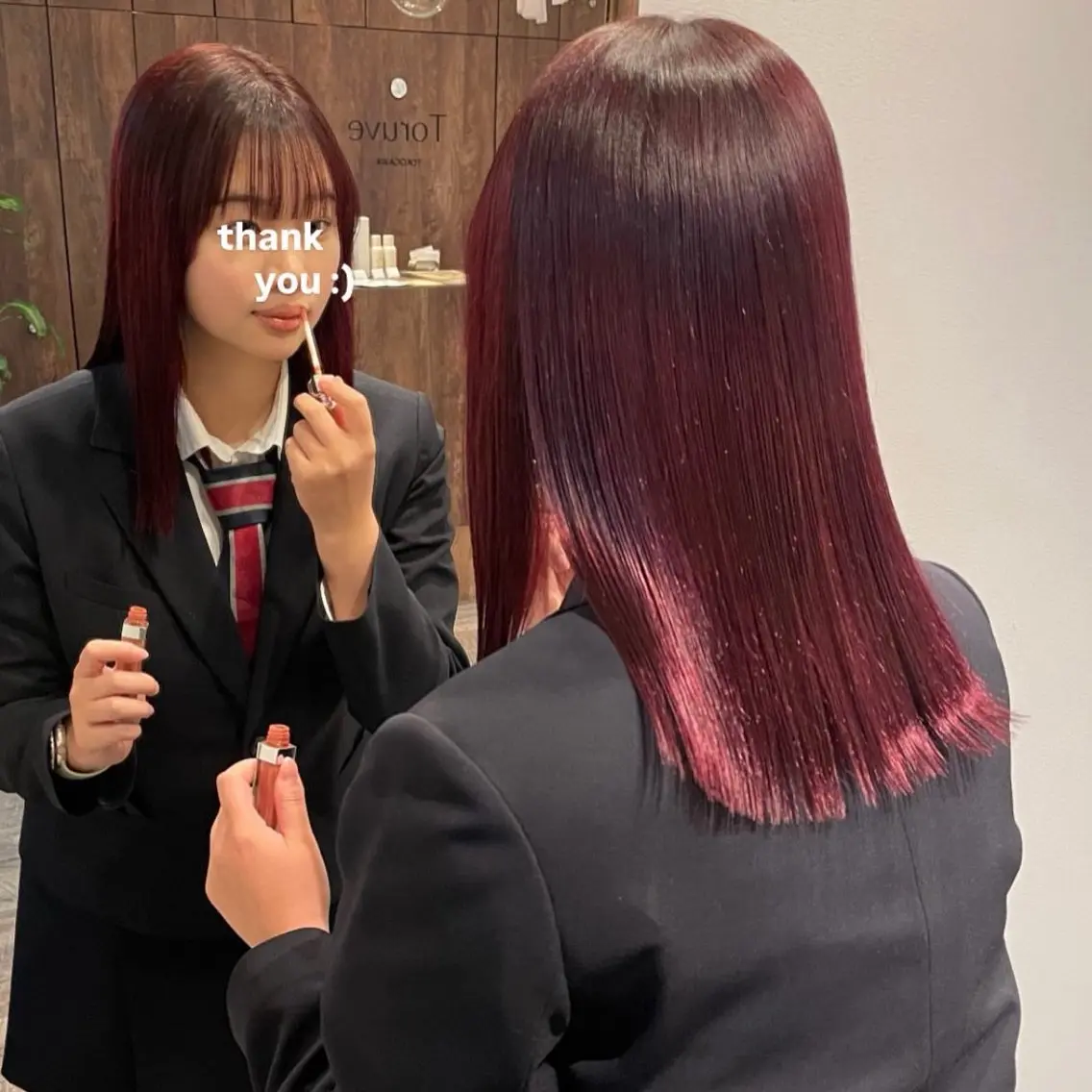 セミロング カラー ブリーチ ダブルカラー ブリーチなしカラー カット ヘアカラー トリートメント haruna / Toruveのヘアスタイル