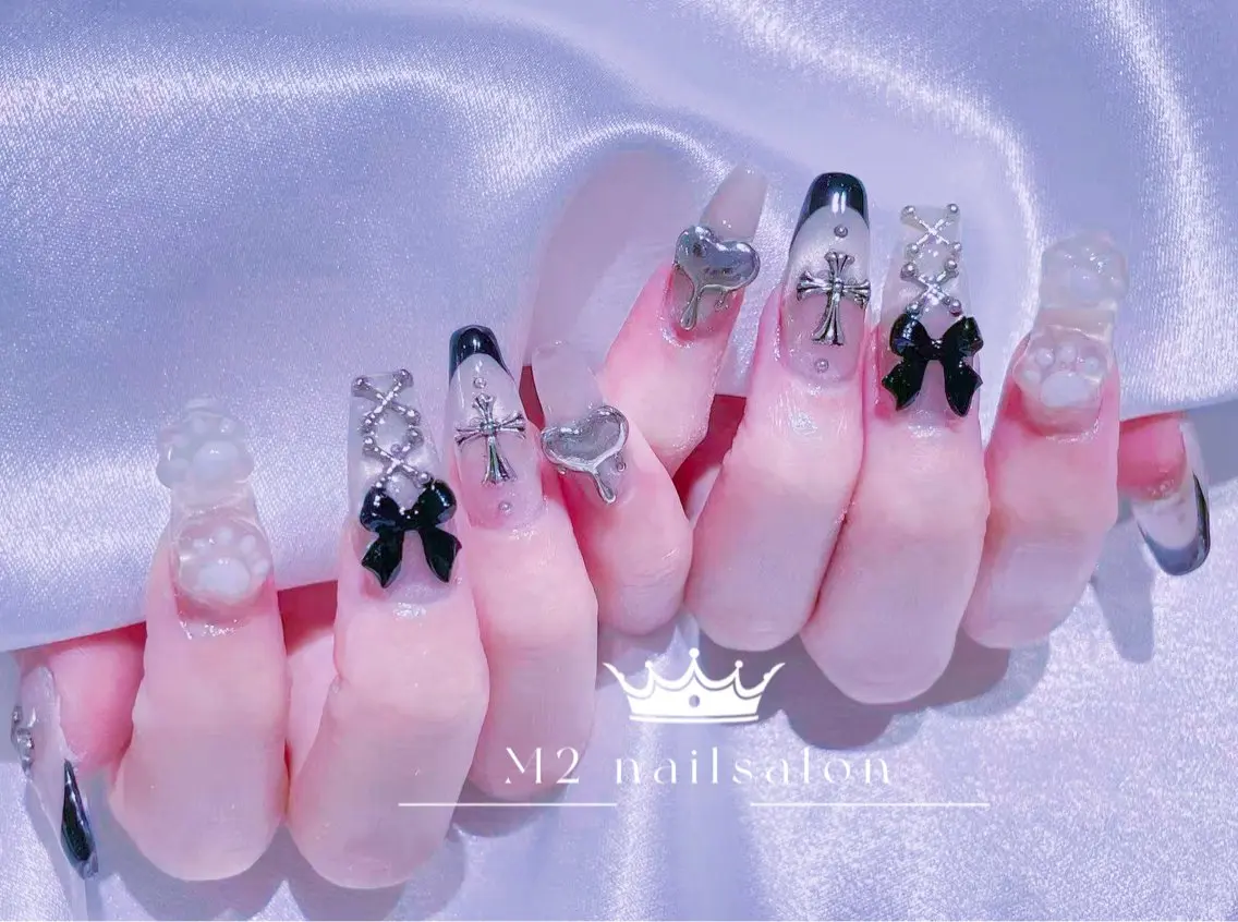 ネイル ハンドネイル 長さだし専門店 M2 rikaのネイルデザイン