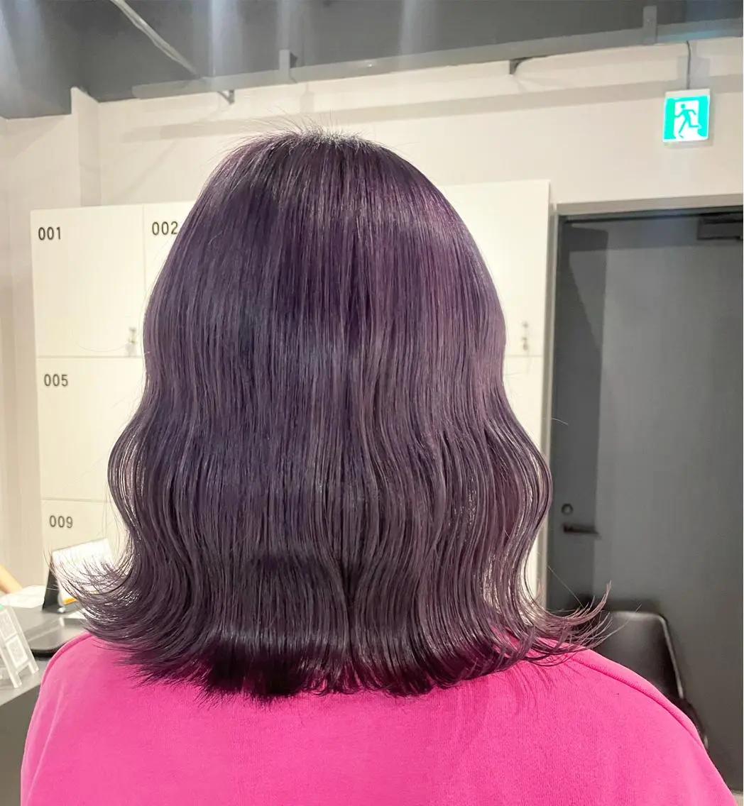 ショート カラー ラベンダーカラー ブリーチ👩‍🦳/ ‪✂︎MANAMIのヘアスタイル