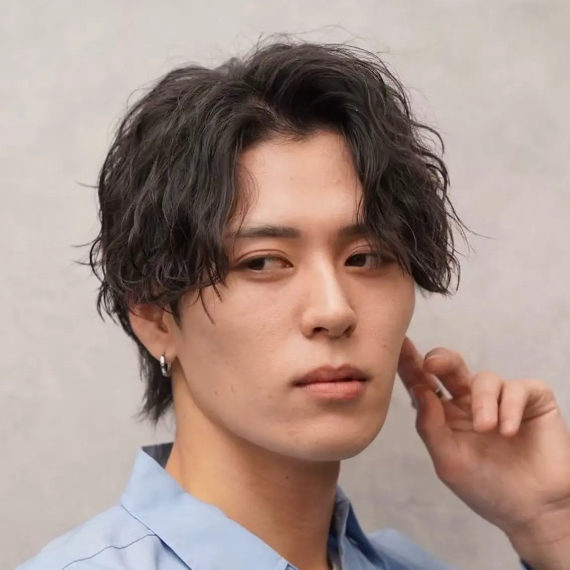 ショート パーマ ヘアアレンジ メンズ キッズ センターパート メンズパーマ ニュアンスパーマ カット パーマ メンズカット/パーマ 山崎航平💈のヘアスタイル