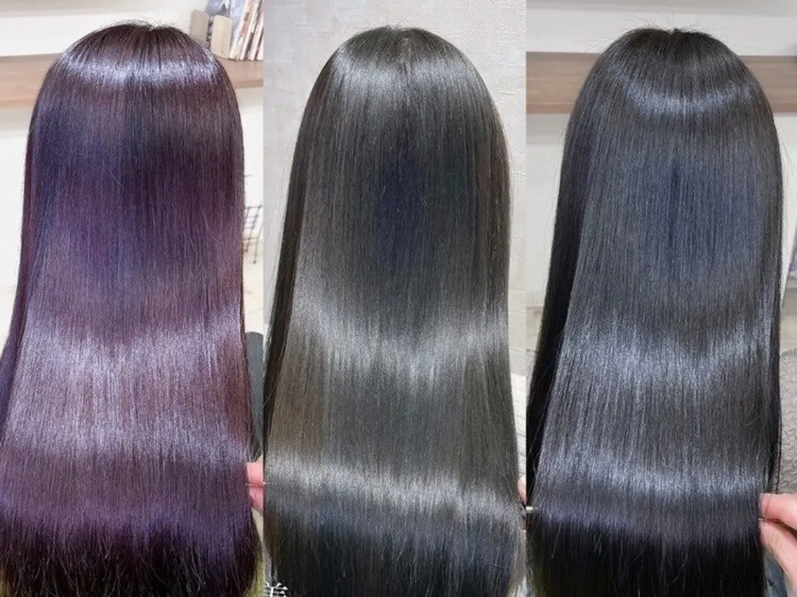 ロング 髪質改善 かがみ/メンテナンス カット無料のヘアスタイル
