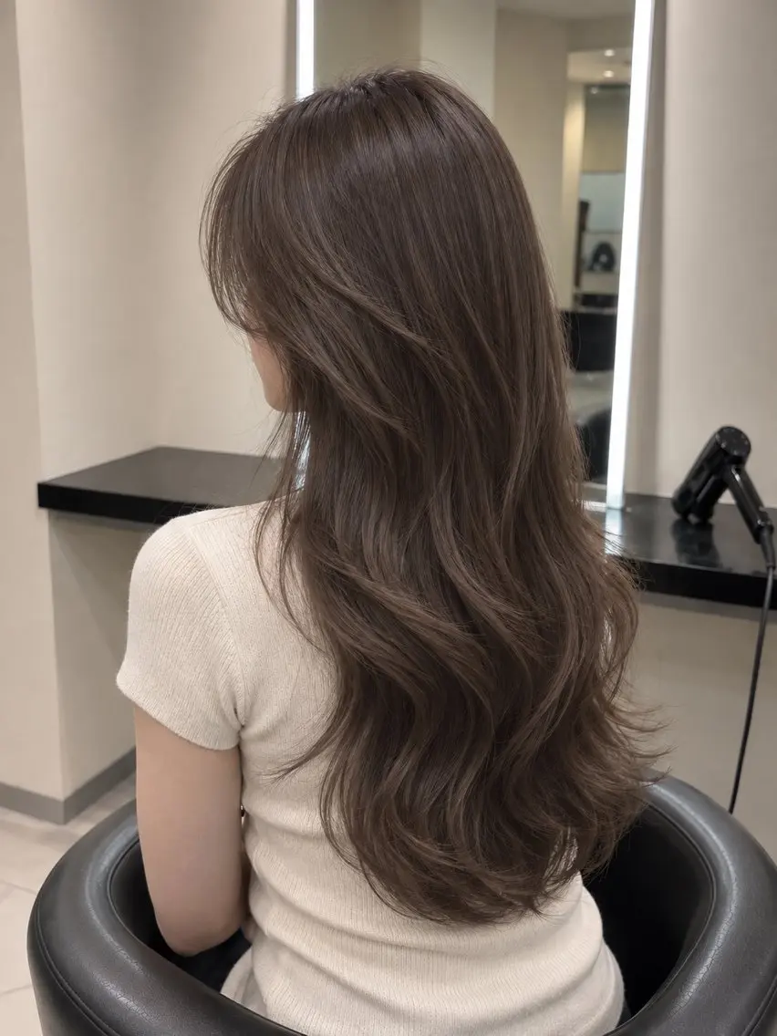 ミディアム カラー ブラウンカラー トリートメント 🌈ウルトワ水素 髪質改善naru🌈のヘアスタイル