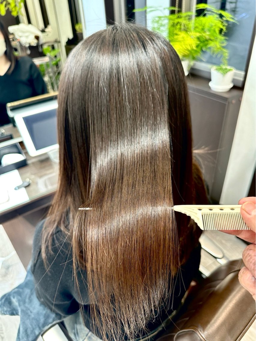ロング カット 縮毛矯正 小野 幡ヶ谷/モデル募集中のヘアスタイル