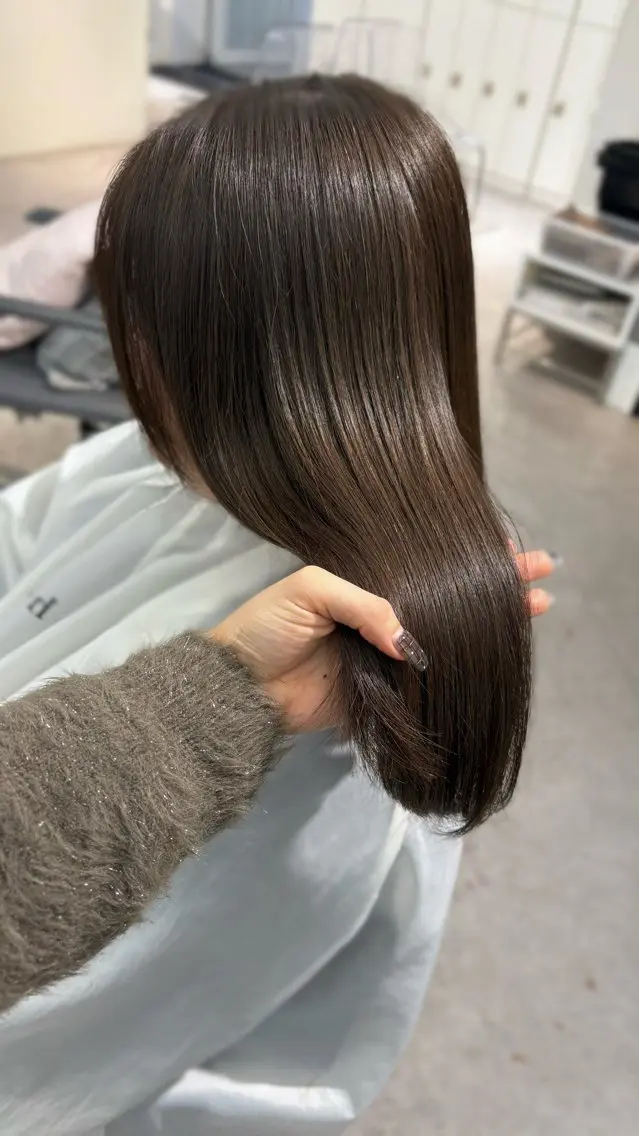 ロング ヘアカラー トリートメント カットモデル/渋谷 ソナのヘアスタイル