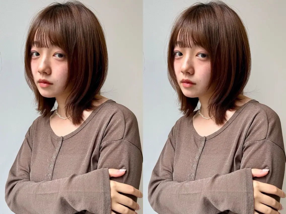 ミディアム 透明感カラー / Rio👶🏻💞のヘアスタイル