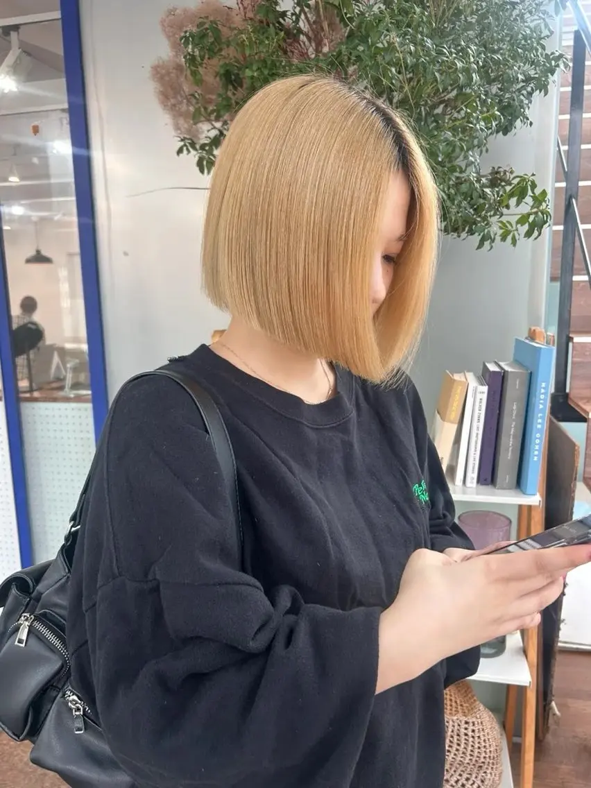 カラー かがやしづ ⭐️カラーモデルのヘアスタイル