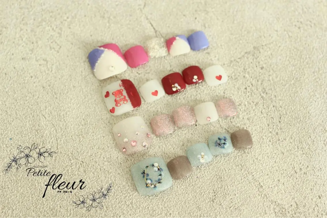 ネイル フットネイル ❁⃘*。Petite fleur❁⃘*りさのネイルデザイン