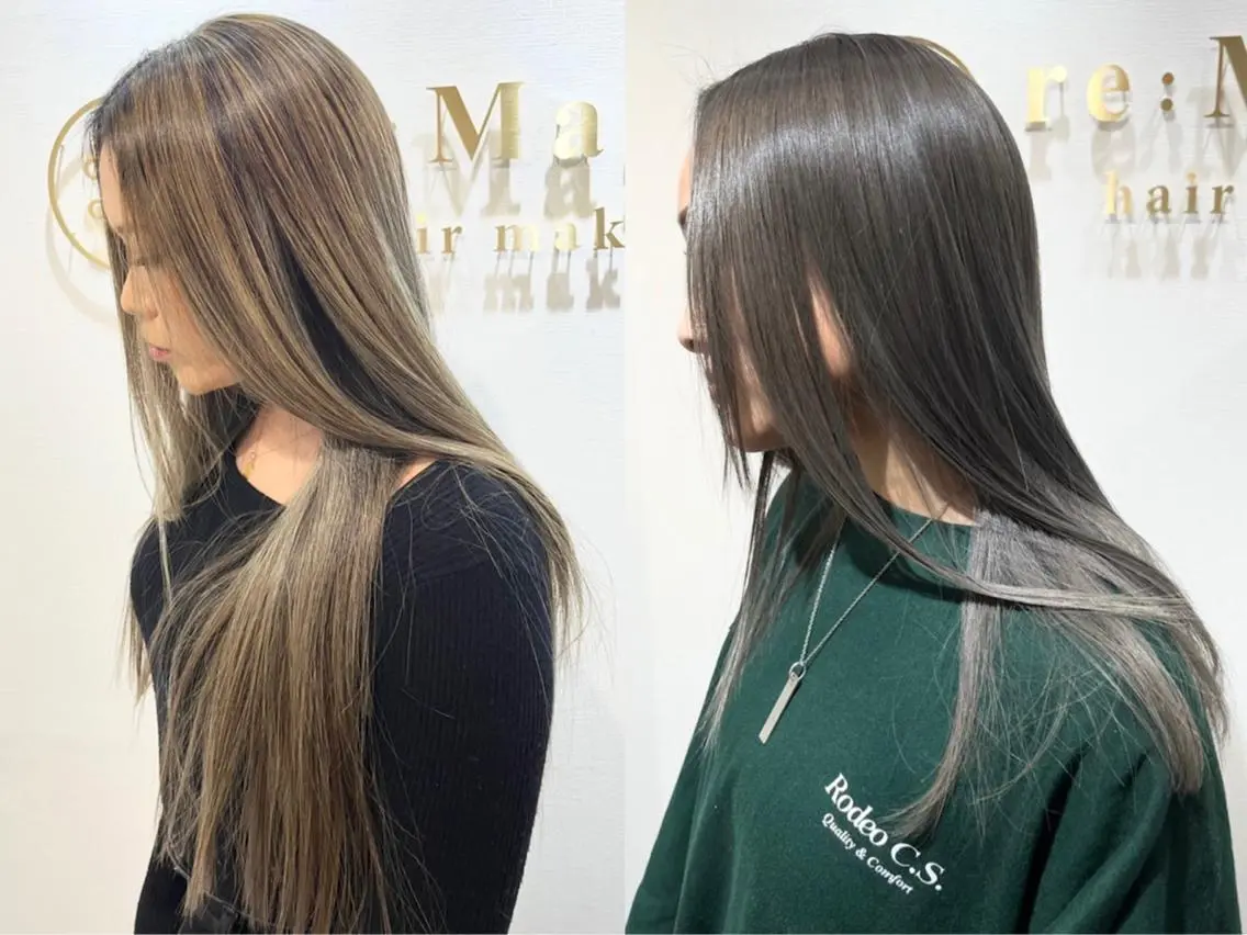 ロング カラー ヘアアレンジ キッズ カット ヘアカラー トリートメント 横浜関内髪質改善 re:Magoのヘアスタイル