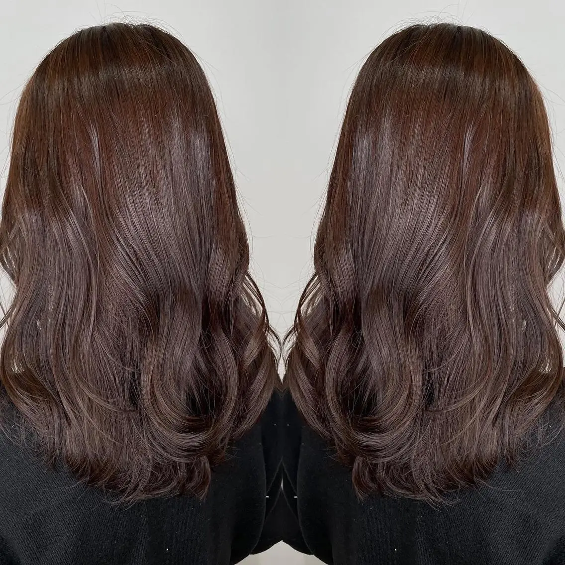 セミロング カラー アッシュ 透明感カラー バイオレットカラー 外国人風カラー レイヤーカット カット ヘアカラー トリートメント 河合秀明/ショート /ボブ/レイヤーのヘアスタイル
