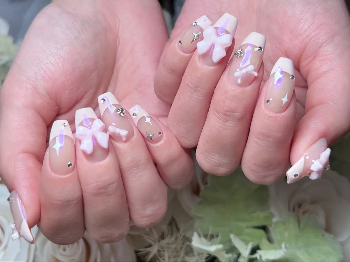 ネイル ロングネイル マグネットネイル 持ち込み ワンカラーネイル スカルプネイル ハンドネイル Painty nailのネイルデザイン