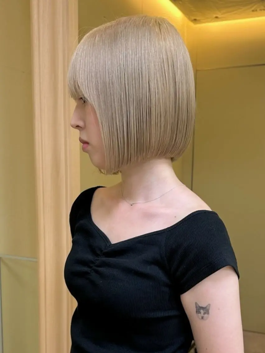 ショート ボブ人気No,1✨ TAME副店長のヘアスタイル