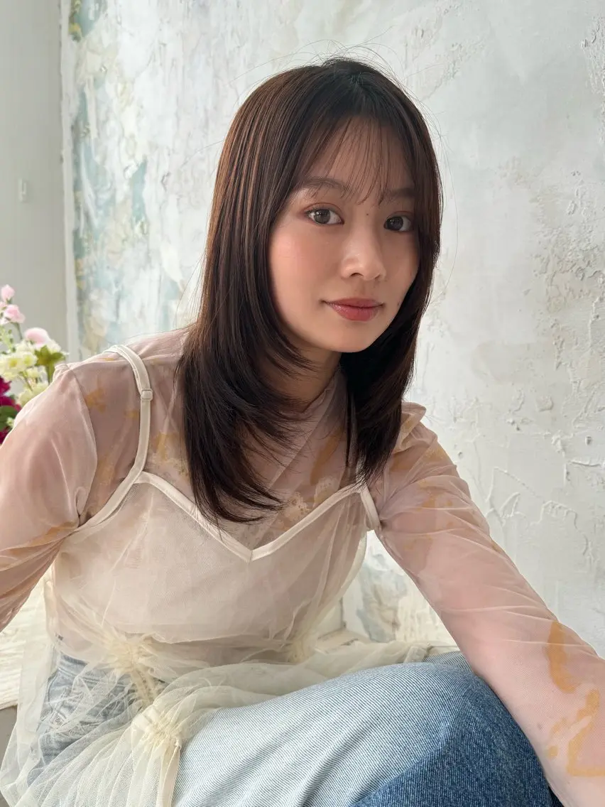 セミロング カット ヘアカラー トリートメント レイヤー/ウルフ🤍 mayo.のその他イメージ