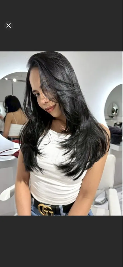 ロング MANA/上野/ レイヤーカット🖤のヘアスタイル