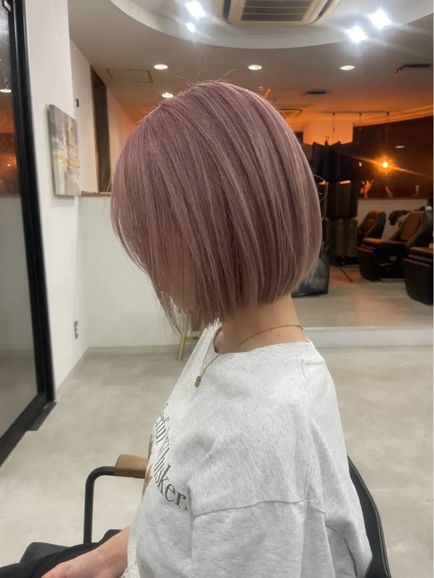 ミディアム カラー カット ヘアカラー 米澤 音色のヘアスタイル