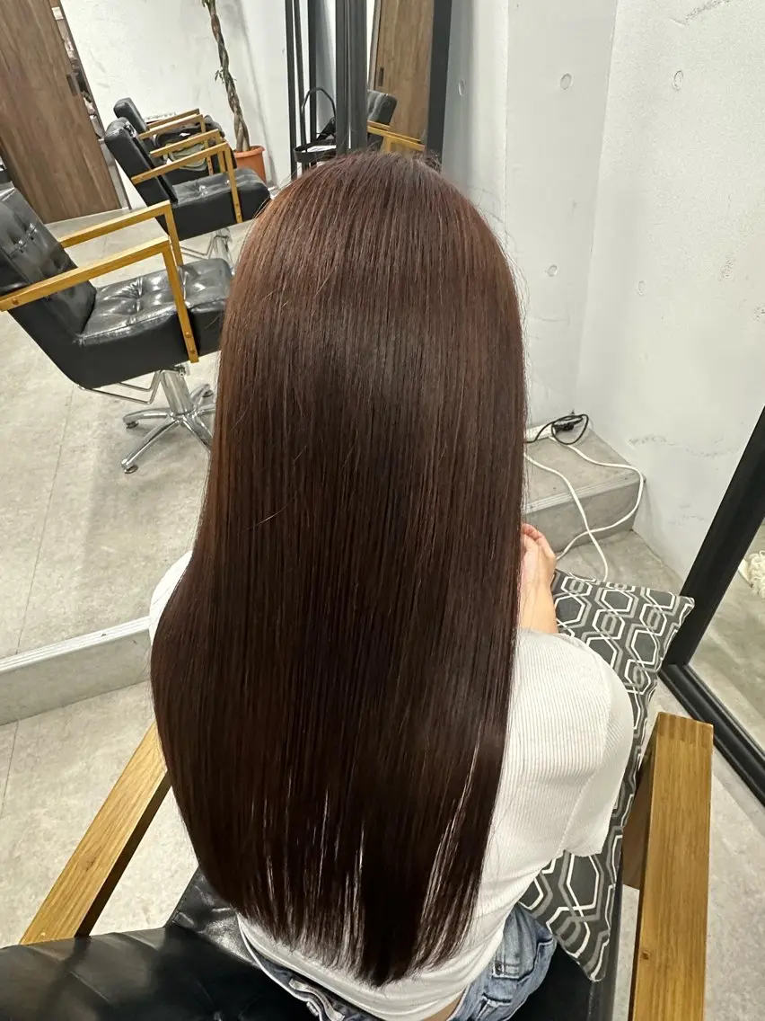 ロング カラー カット ヘアカラー トリートメント 奥村 和也のヘアスタイル