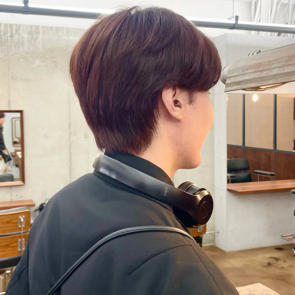 ショート カラー メンズ メンズショート ブラウンカラー ピンクカラー ピンクブラウン ショートヘア カット ヘアカラー トリートメント ✂︎ウルフ・ショート ✂︎MIKUNIのヘアスタイル