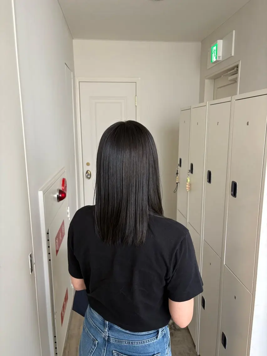 ロング 髪質改善 縮毛矯正 レイヤー/髪質改善/ 吉野　妃香のヘアスタイル