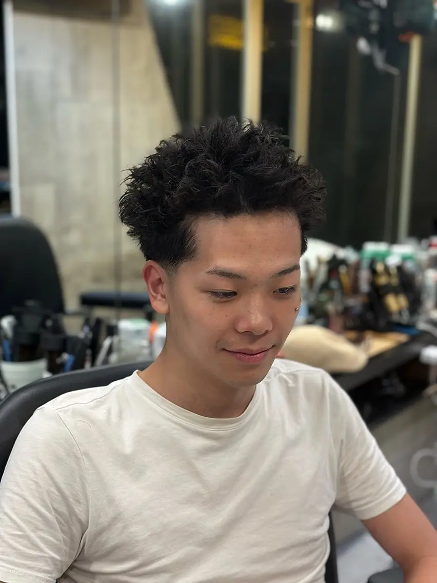 パーマ メンズ メンズパーマ カット パーマ トリートメント ヘアセット 💈渋谷メンズ特化 SOTA 💈のヘアスタイル