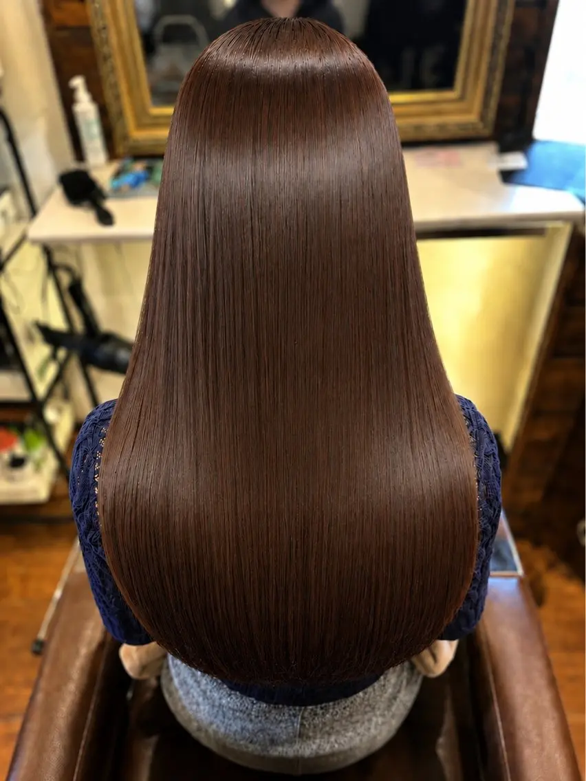 ロング カラー カット ヘアカラー トリートメント 【SOYON本厚木】 髪質改善　　武尊のヘアスタイル