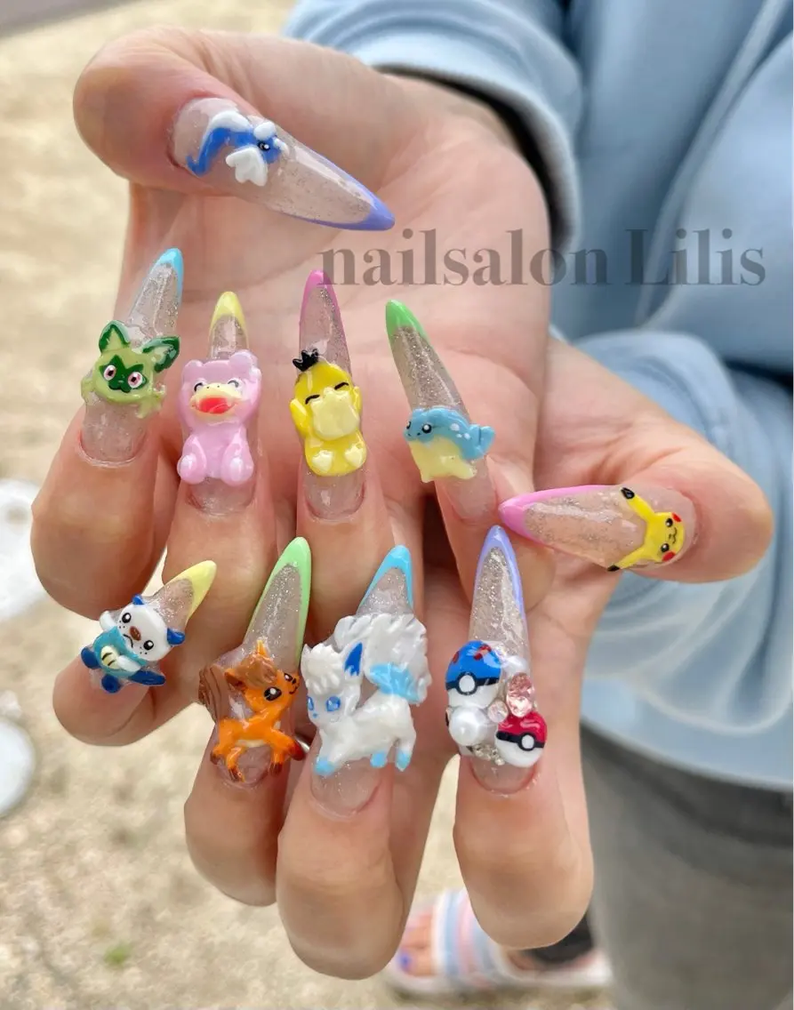 ネイル スカルプネイル ハンドネイル nailsalon Lilisのネイルデザイン