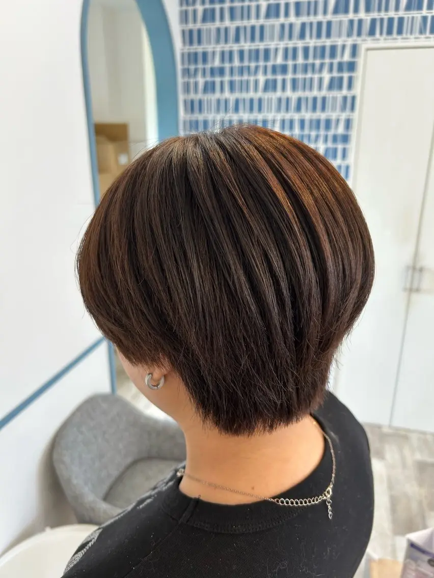 ショート カラー ショートヘア カット ヘアカラー 青木 優雅のヘアスタイル