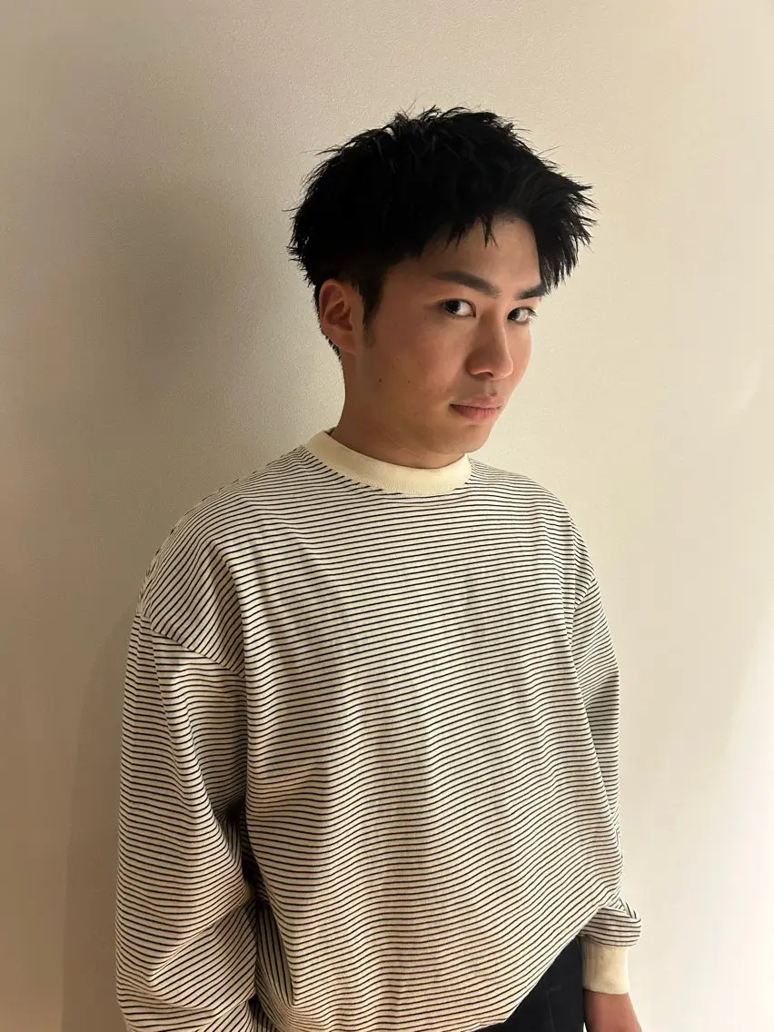 ショート メンズ カット ケアカラー/レイヤー ケンショウのヘアスタイル