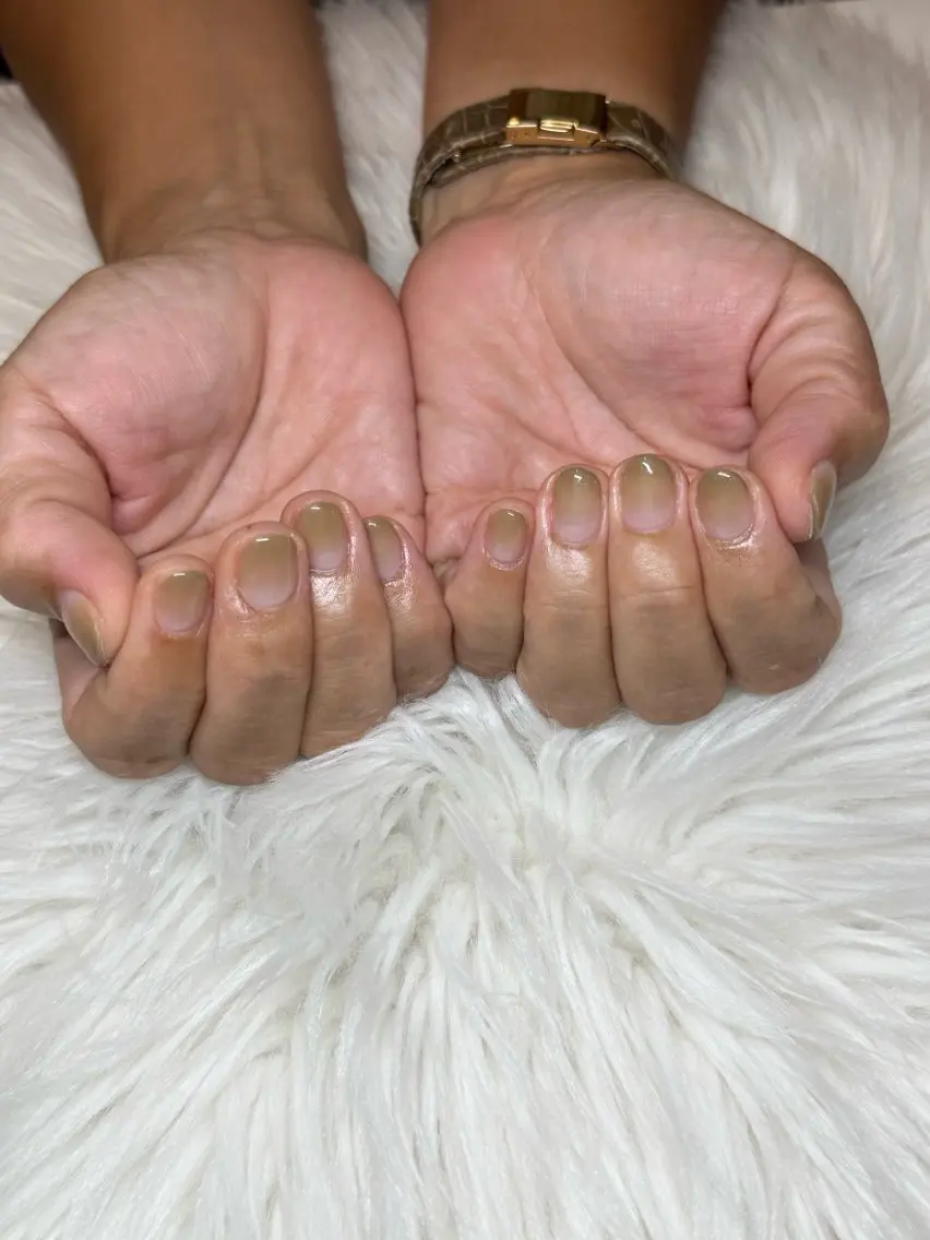 【Jr.ネイリスト限定】《Hand》カラーグラデーション(ベースカラー無し)(オフあり)¥4600の写真