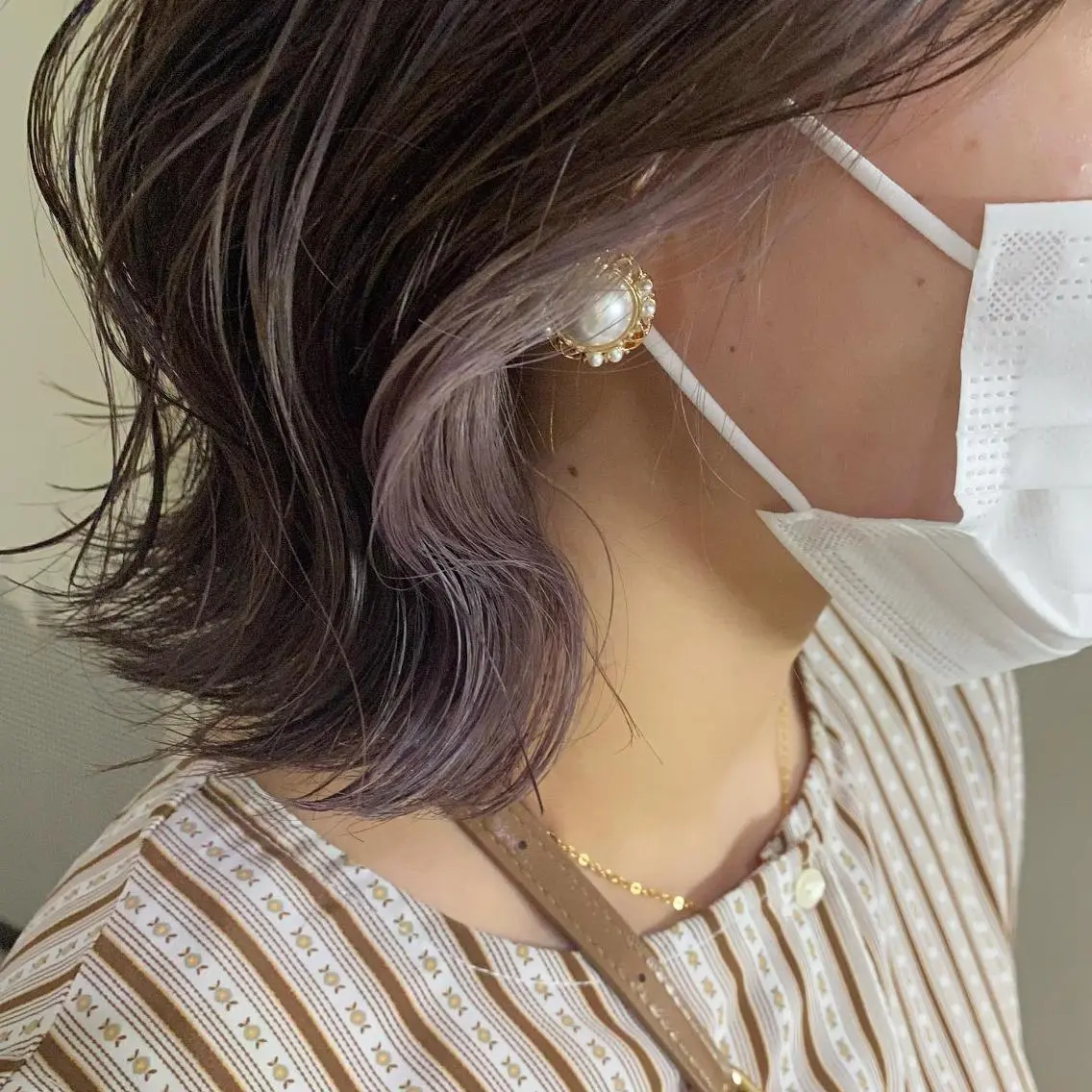ミディアム カラー 清村 和音のヘアスタイル