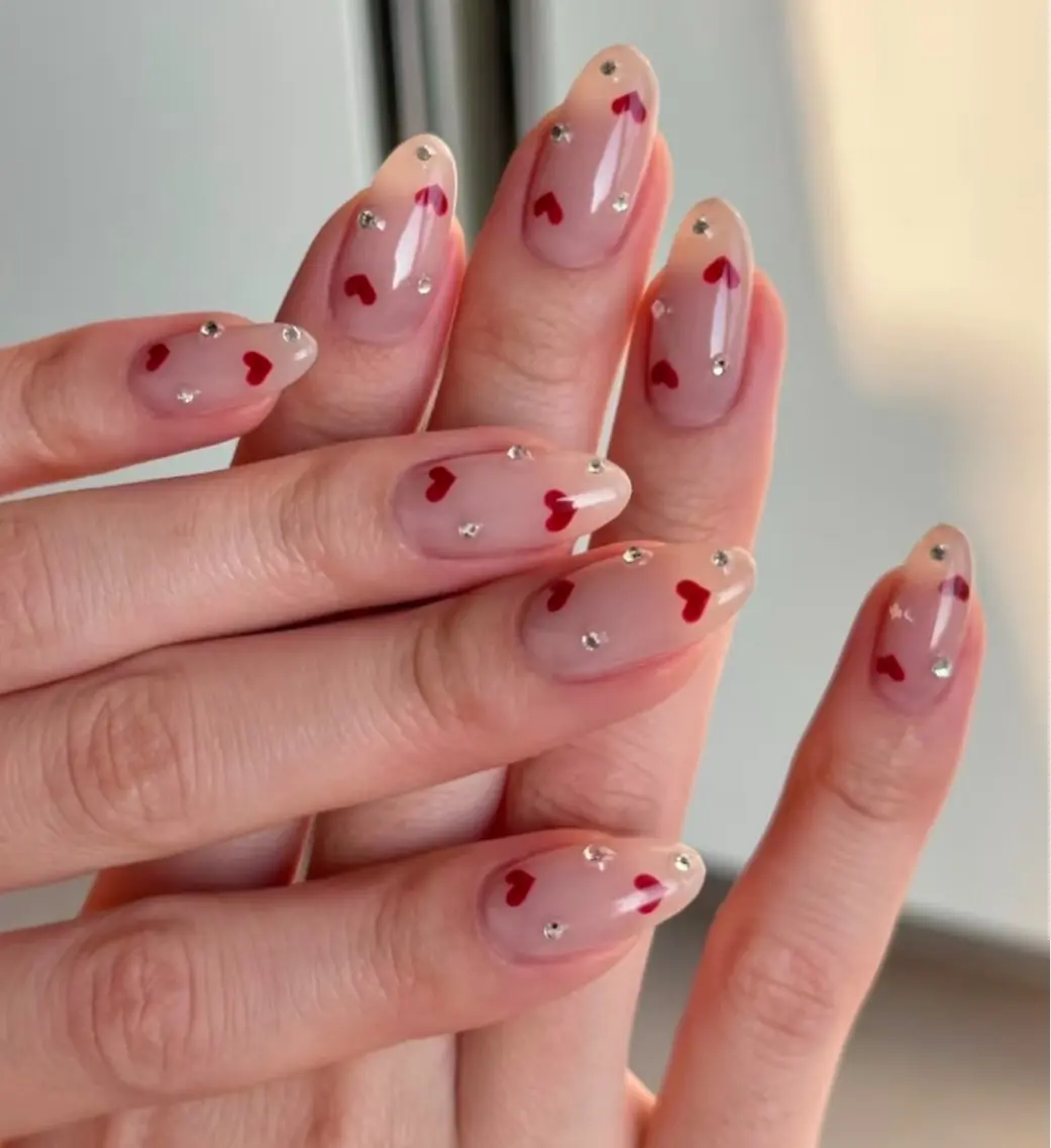 ネイル アートネイル オーロラネイル チークネイル フレンチネイル ガラスフレンチ 🎀🎀YooLi Nail Salonのネイルデザイン