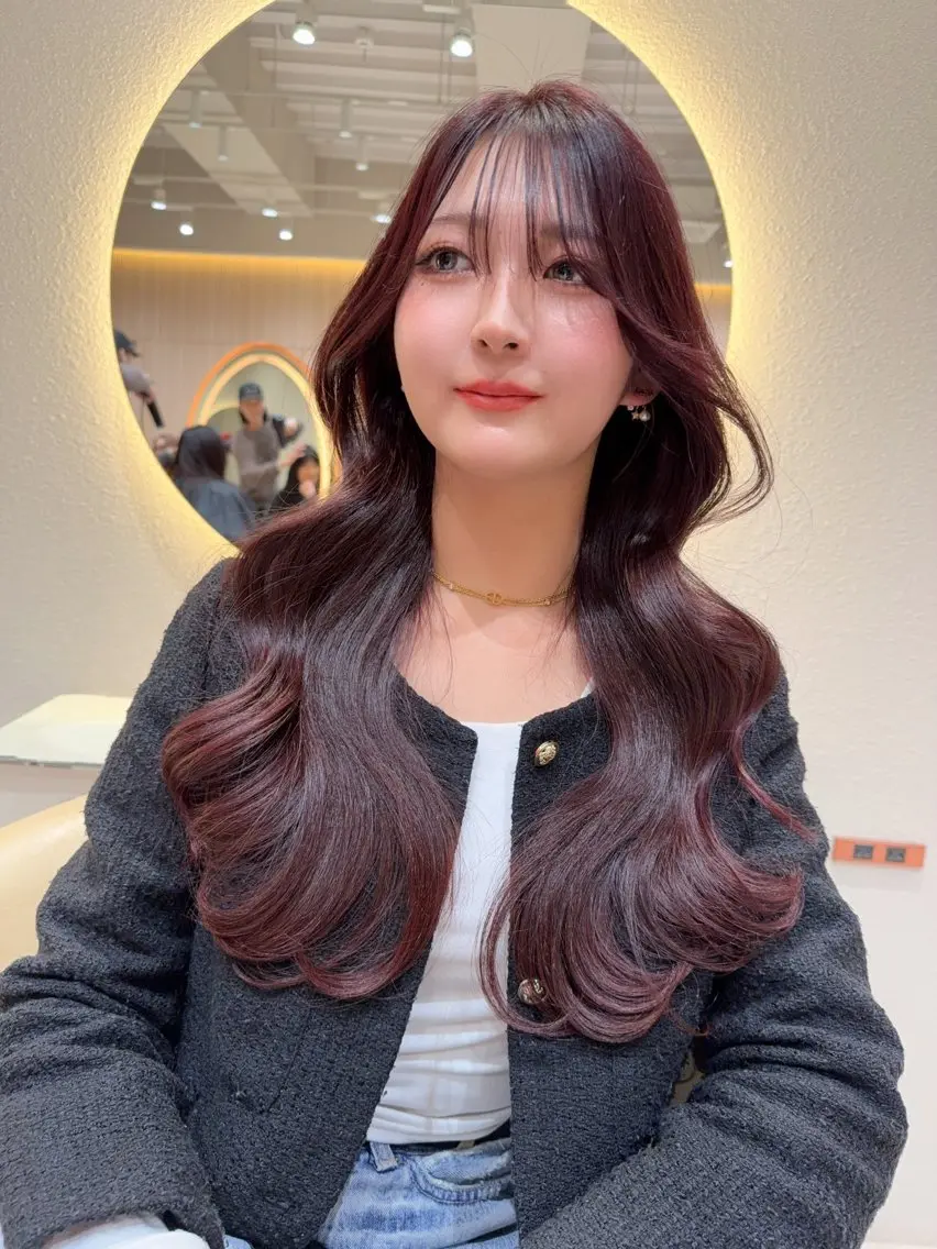 セミロング カラー カット ヘアカラー トリートメント 縮毛矯正✨🫧 レイヤー川村利幸のヘアスタイル