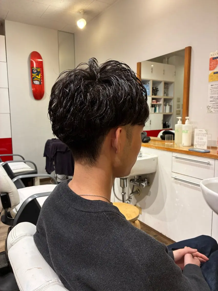 メンズ カット パーマ 友永 風歌のヘアスタイル