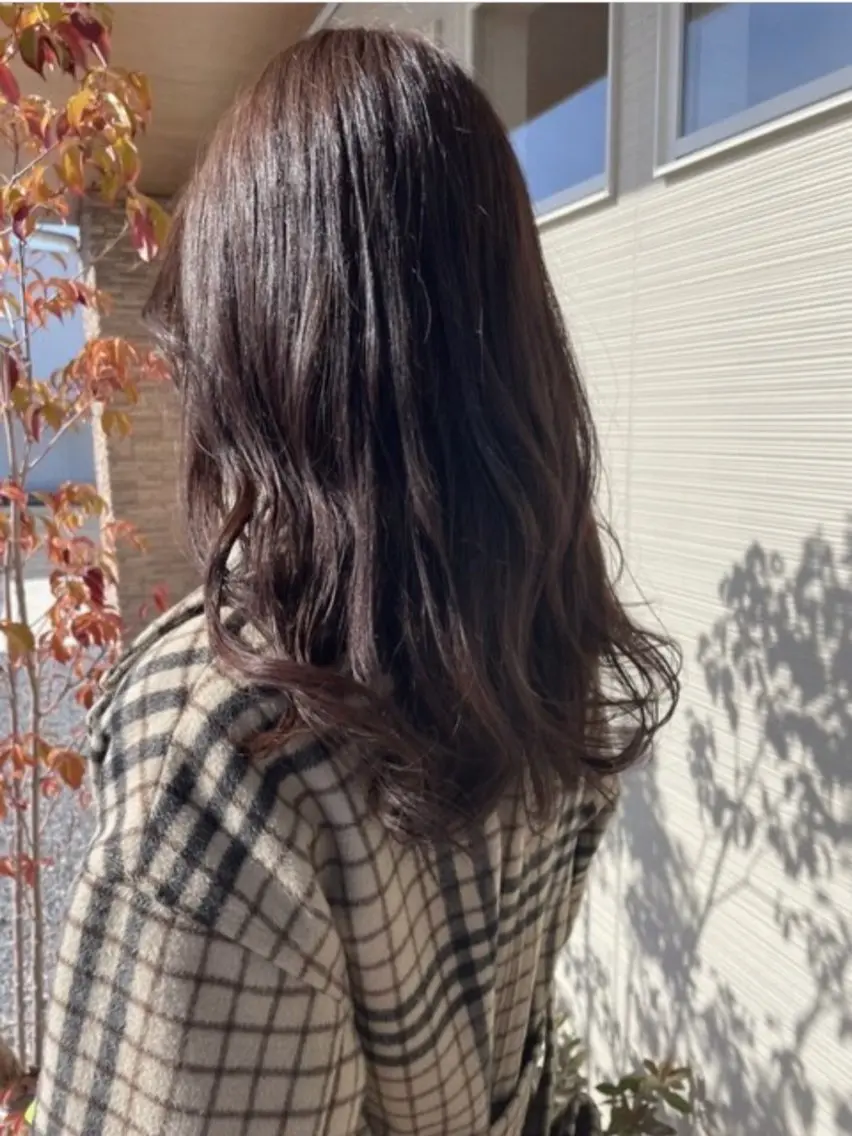 ロング カラー 安田 里奈のヘアスタイル