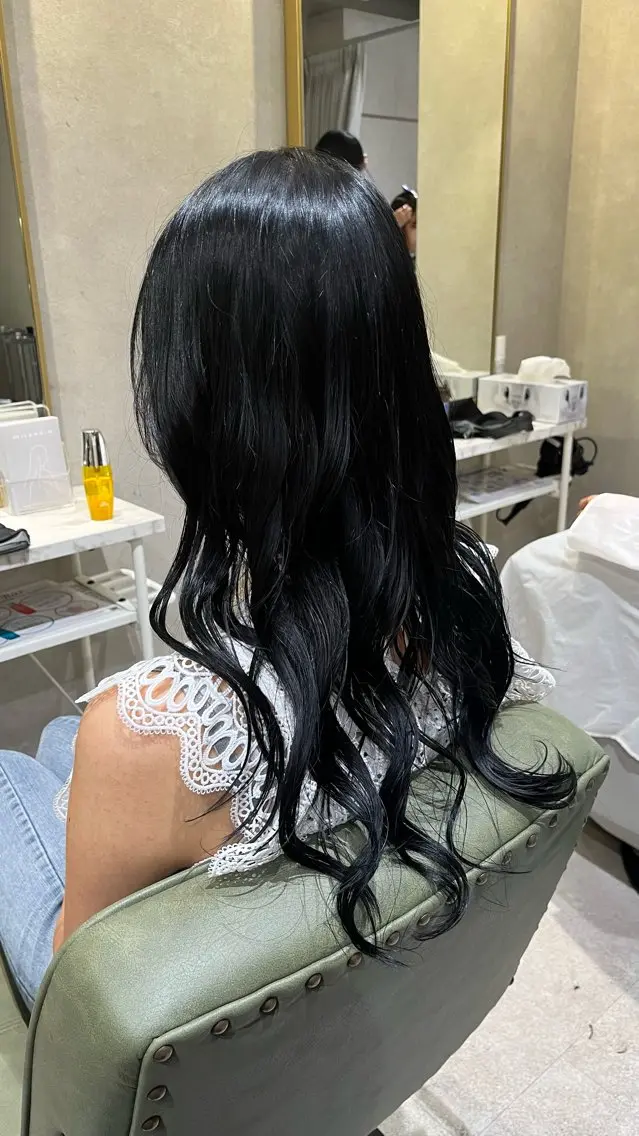 ロング カラー カラー/クロスパーマ /髪質改善/AiNAのヘアスタイル