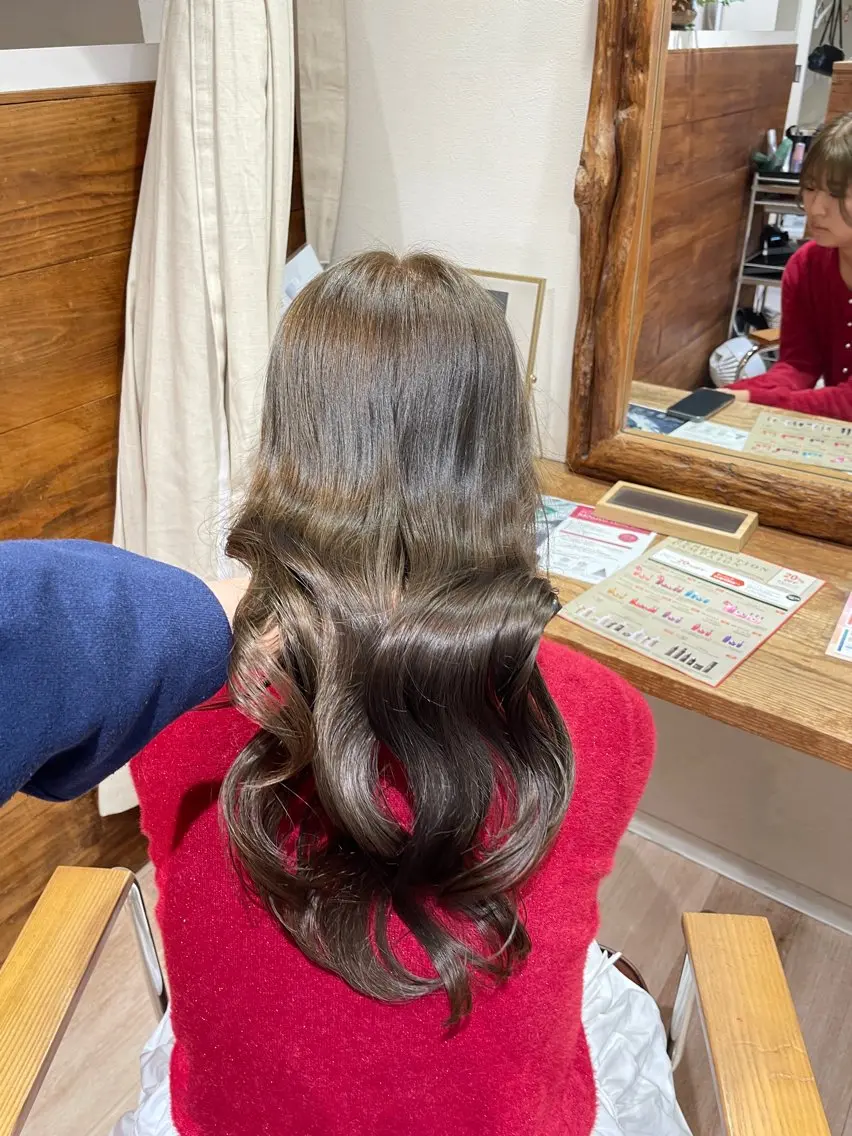 ロング カラー ヘアアレンジ cut/nail ▫️イチカ🌻のネイルデザイン
